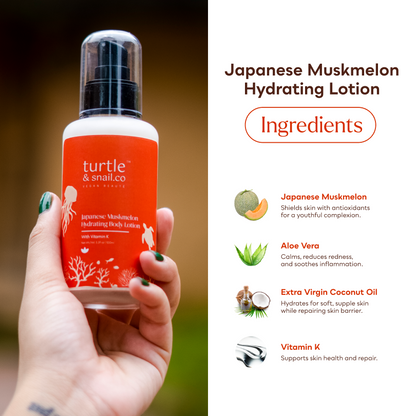 Hydrating Set Body Duo: Scrub + Japanese Muskmelon Lotion