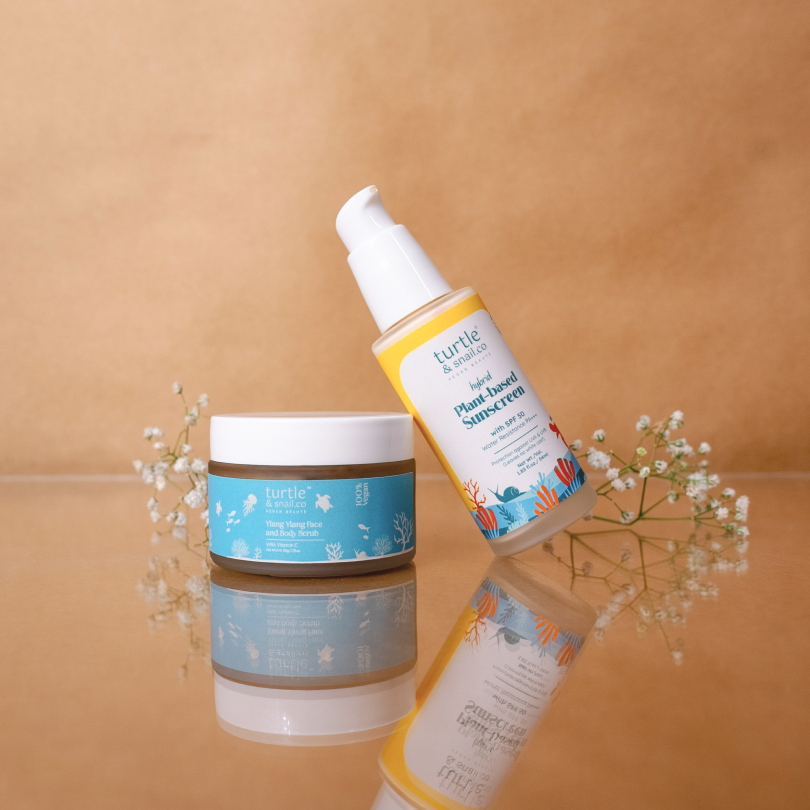 Radiant Skin Duo: Scrub + Sunscreen