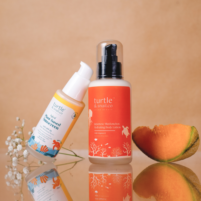 Hydrate &amp; Protect Set: Japanese Muskmelon Lotion + Sunscreen